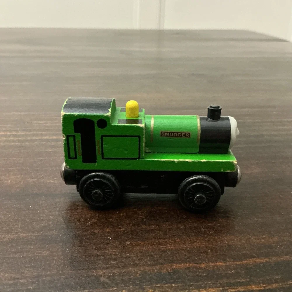 Thomas & Friends Wooden Railway Smudger Green Engine Learning Curve LC99154 2001